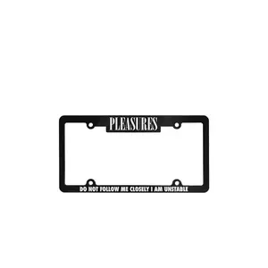 Pleasures Follow License Plate Cover in Black