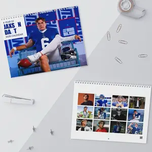 Jax.s0n Daar Football Calendar 2026, 2026 Gia.tt Calendar Gameday, 2026 Calendar, Best Gift For Him, Home Decor, New Year Unique Gift