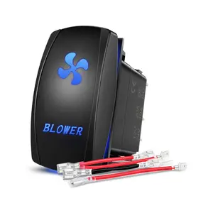 Nilight 5-Pin Illuminated SPST Rocker Switch, 12v-24v LED Lights On/Off Switch for Automotive Blower Applications fathersdaygift