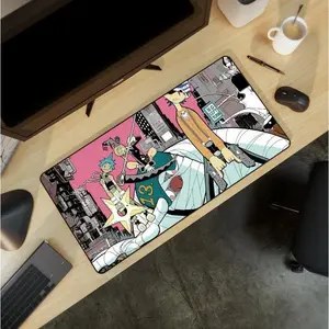 Soul Eater Extra Large Gaming Mousepad - Maka, Black Star, Death the Kid - Anime Anti-Slip Rubber Base Nostalgic extended mousepad