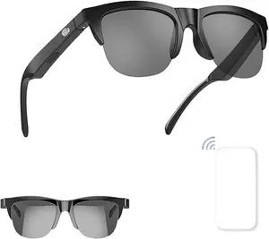 Smart Wireless Bluetooth Glasses,Voice Contro& Microphone & Speakers Touch,Outdoor UV Glasses