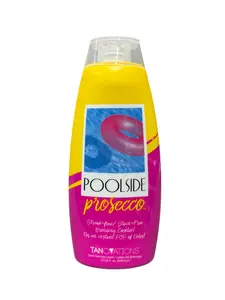 Ed Hardy Poolside Prosecco Tanning Lotion 10 oz - Thermal Active Black Bronzer with Detoxifying Black Charcoal & Black Tea Extracts - DHA Free Body Care Blend Bronzing Flawless