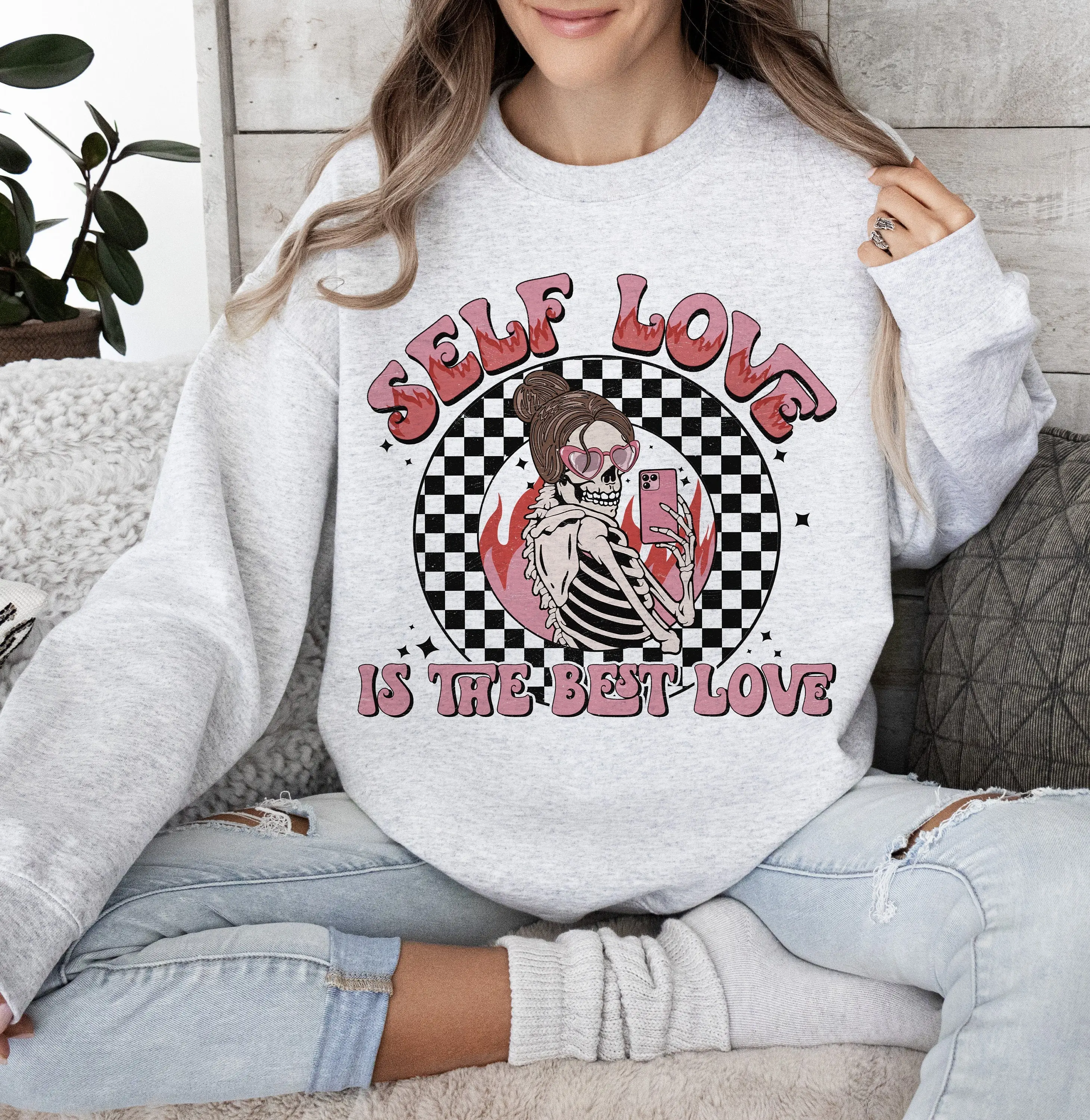 Valentines Day Sweatshirt, Valentines Day sublimation, Skeleton Sweatshirt, Funny Valentine's Sweatshirt, Love Sublimation,Self Love Sweatshirt, Digital Design Download