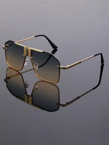 New Classic Simple One-Piece Oversized Fashion Glasses, Punk Couple Party Dance Decorative Glasses, Unisex Stylish Eyewear, Oversized Frame