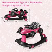 Pink, 4-in-1 with Anti-Rollover