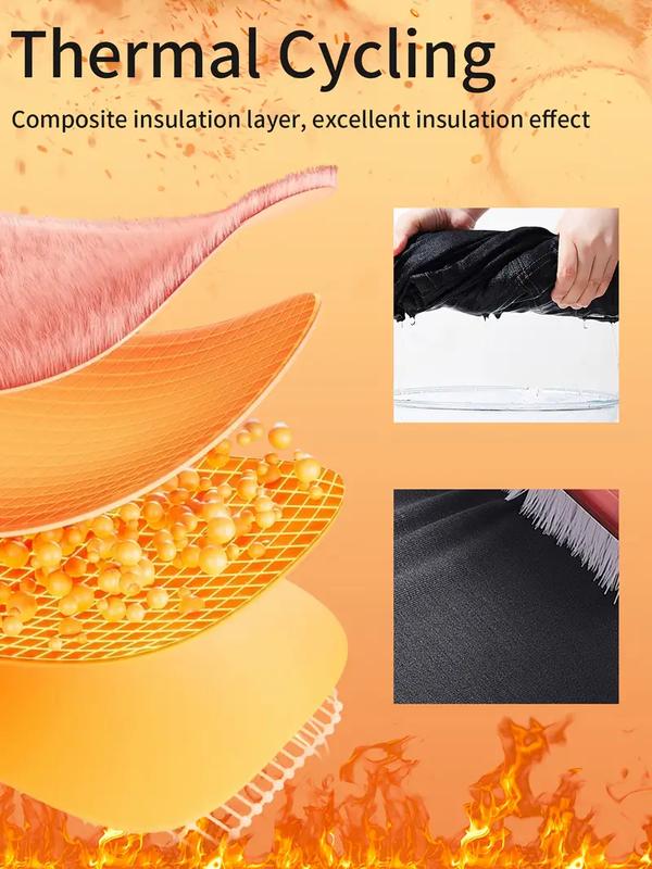 Men's Thermal Underwear Set 2 Pieces Fleece Lined for Home Wear Includes Top and Pants Menswear black sport active  joggers thermal coverall