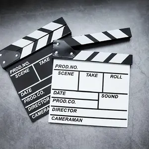 Wooden Clapper Board, 1 Count Creative Decoration Display Piece, Photography Prop, Party Decoration Supplies for Home Party