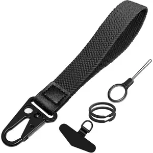 Stretchy Wristlet , Wrist Lanyard Strap Key Chain Holder to Hold  Wallet Phone ID Badge for Men Women