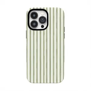 Casely iPhone 14 Pro Max Case | The Boyfriend Collection | Linen Stripe | Bold Protective Design | Compatible with MagSafe