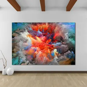 Elegance in Abstract: Cloud-Inspired Canvas Masterpiece