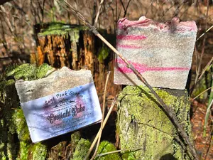 Emerald Lake Sea Salt Cold Process Soap- Sage Peak Soap LLC.