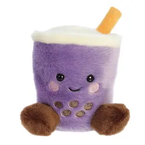 Palm Pals Adorable Tart Taro Boba 5 inch Purple Mini Soft Plush Collectable Stuffed Animal