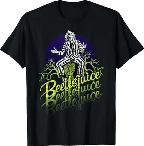 Beetlejuice Portrait T-Shirt T-Shirts Unisex Tee Shirt