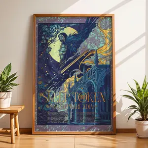 Gothic Sleep Token Band Poster Unframed, Band Music Poster,  Singer Poster, Celeb Print, Decor For Fan,  Wall Art, Wall decor, Birthday Gift.