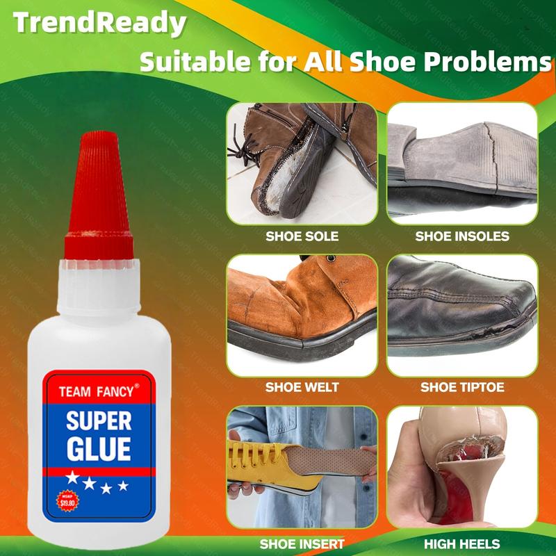 Magic Glue Shoe Glue New Super Glue 50ML Clear Strong Adhesive Fast Drying Cyanoacrylate for Wood Rubber Leather Plastic Metal Rhinestone Jewelry DIY Crafts