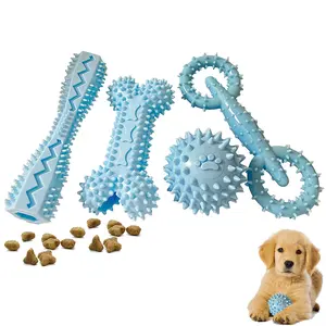 Dog Chew Toys 4PCS for Puppy Teething, 3Pack 2-8 Months Puppies Teething Toys Soft & Durable Puppy Toys for Cleaning Teeth and Protects Oral Health Both Small Dogs & Medium Dog Suitable (Blue)- Home Improvement. Pet Supplies
