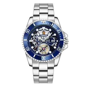 TimeKey Factory Direct Sale Rotatable Mechanical Style Rotary Classic Fashion Men's Watch Retro