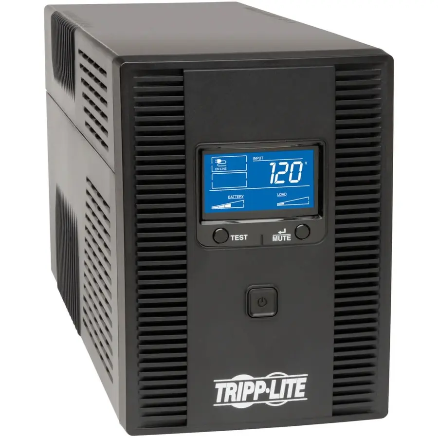 Tripp Lite OmniSmart Line-Interactive Tower UPS with LCD Screen, 120V, 1500VA Capacity, 810W, Surge Protection for PC/Laptop