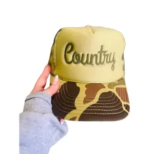 Country Embroidered Trucker Hat