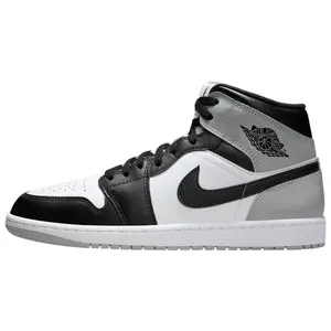 Air Jordan 1 Barons Retro Basketball Shoes for Men in Black and Gray with Mid-Top Design, Comfort, and Slip-Resistant Durability Trending Shoes, House White Official Shoes to Get / Maison Mihara