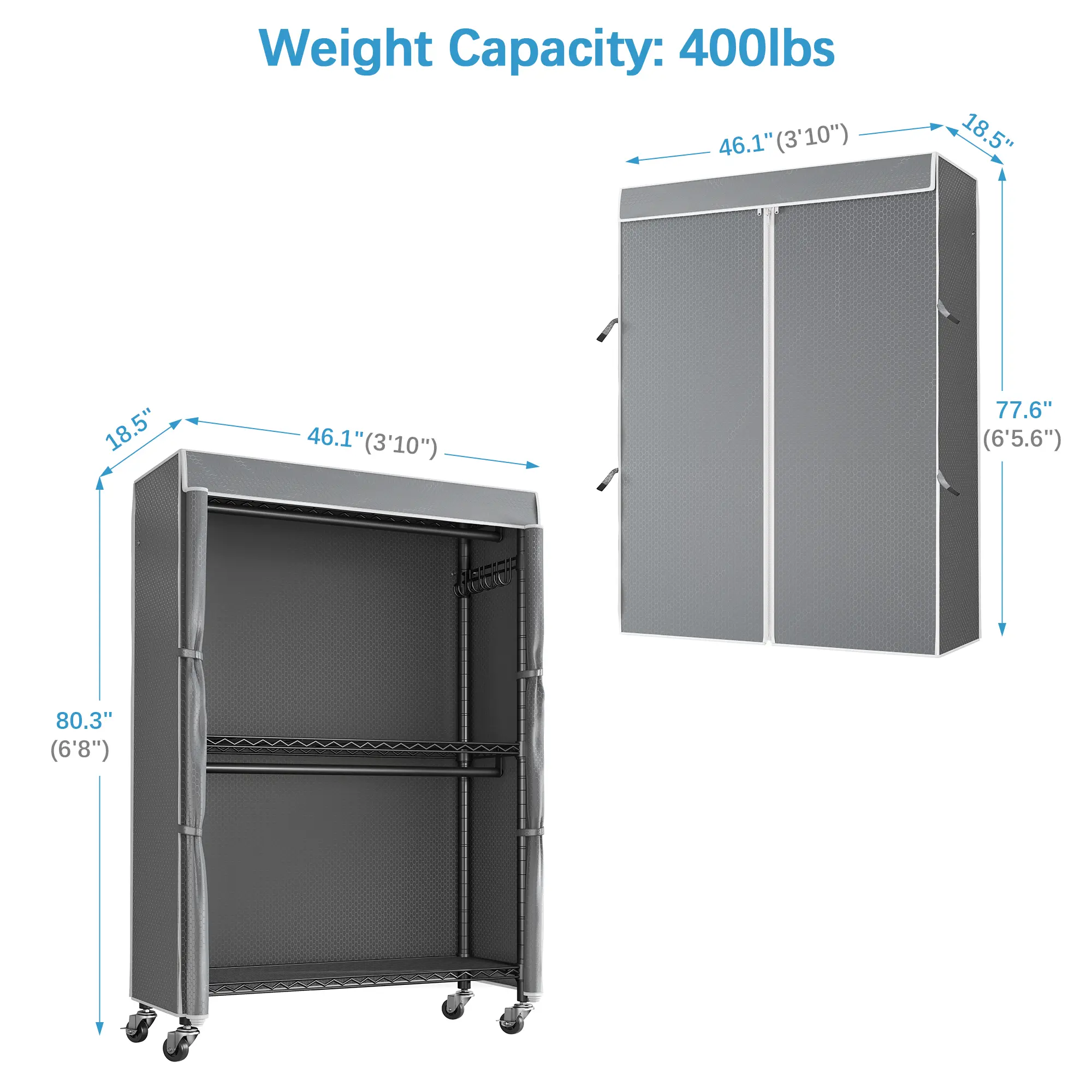 Black Rack with Grey Cover-R2C Plus