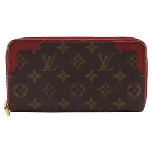 Pre-owned Louis Vuitton Canvas Small Leather Goods Zippy Wallet Monogram Long Wallet