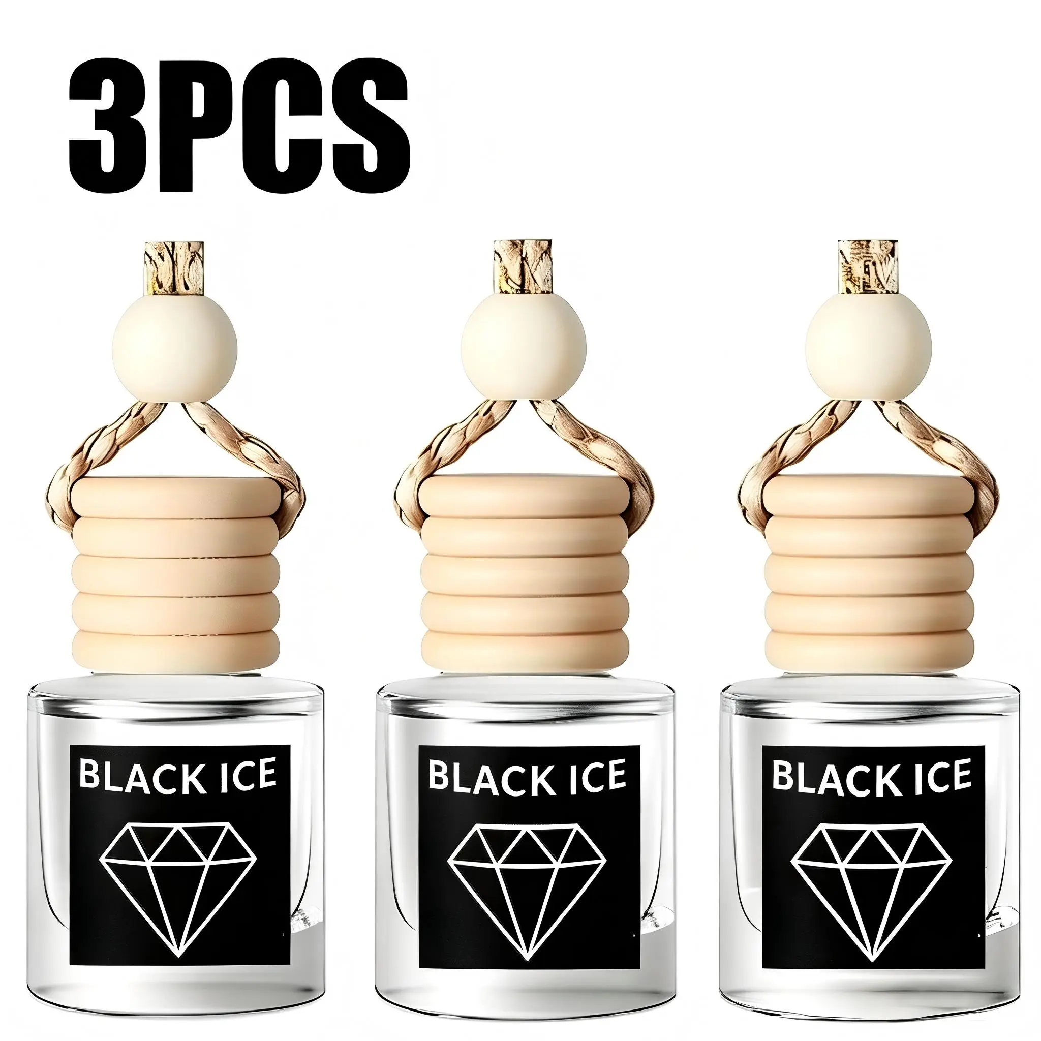 EXOVAN 3-Pack Hanging Scent Oil Diffusers - 8ML Natural Lemon & 2 Other Juicy Scents, 3-Pack Value, Car Interior Diffusers, Cars Accessories, Auto Accessories Interior, Long-Lasting Odor Eliminator, Home Gift Option