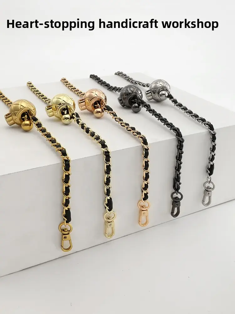 Bag Revive Xiaoxiang bag small gold ball chain accessories adjustable leather chain shoulder strap transformation bag strap single purchase