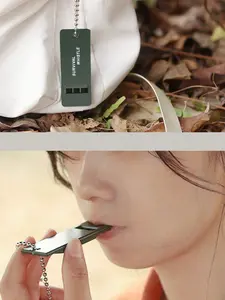 High-Pitched Survival Whistle for Outdoor Emergencies, Compact and Durable Design, Keychain Attachment, Ideal for Hiking and Camping