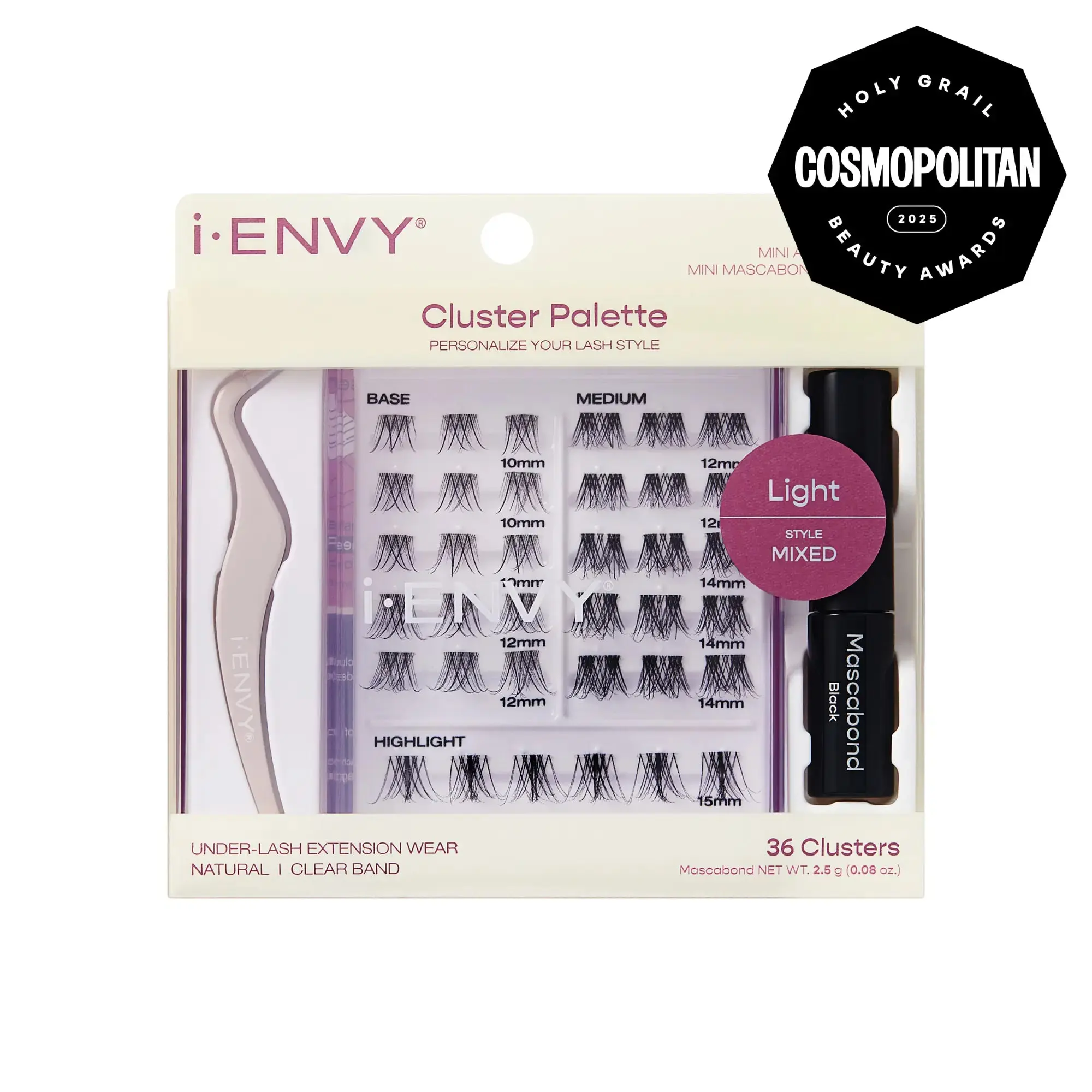 I-ENVY Cluster Palette Kit - Refillable DIY Underlash Extension Palette with 36 Lash Clusters I-ENVY Cluster Palette Kit - Refillable DIY Underlash Extension Palette with 36 Lash Clusters