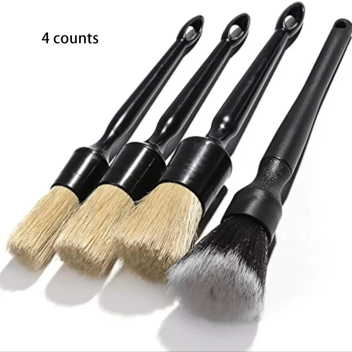 Car Detailing Brush, Car Cleaning Kit, Car Accessories, Car Stuff, Soft Boars Hair Car Detailing Brush, Cleaning Brush for Washing Dusting Automotive
