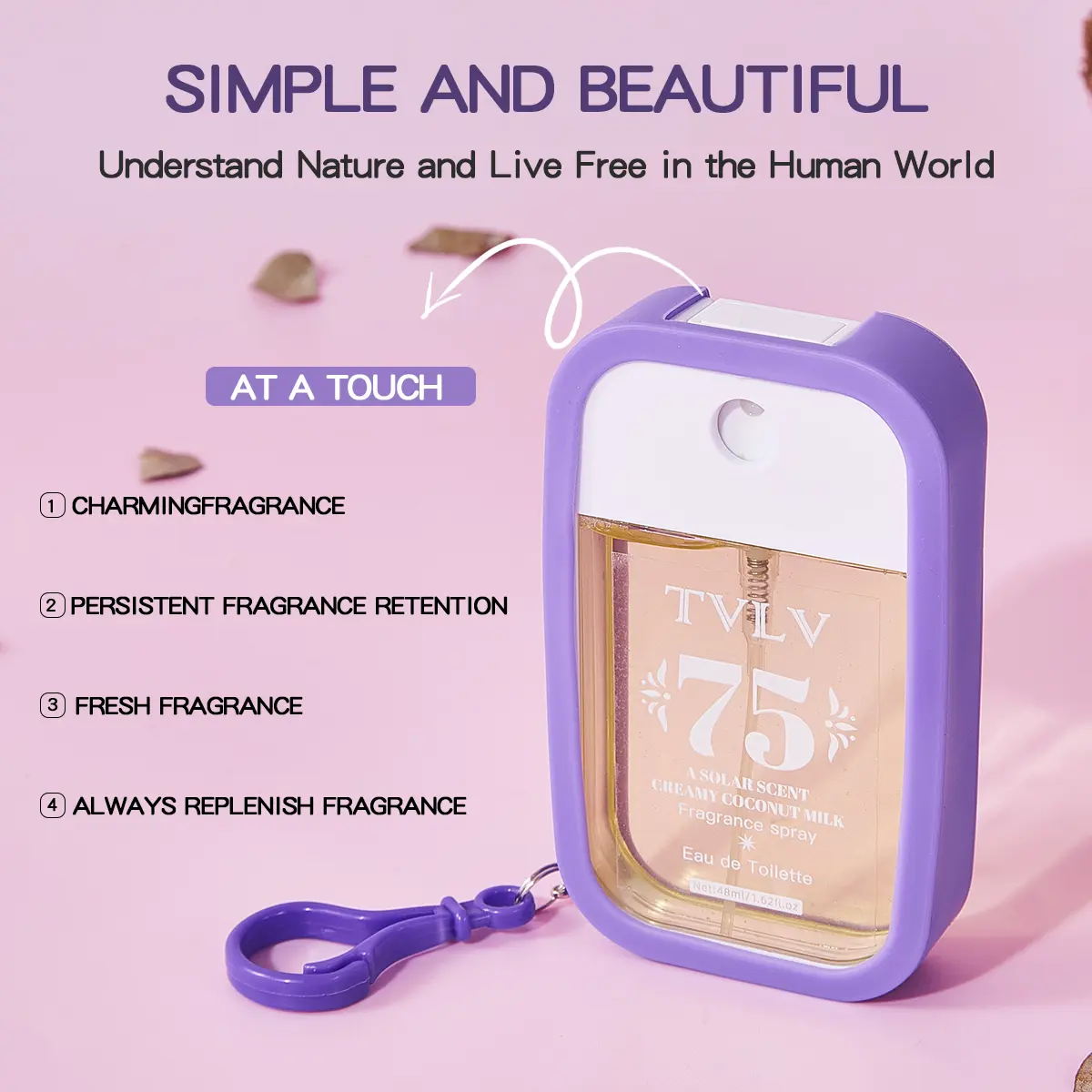 Long-Lasting Fragrance Spray for Women, Everyday Fragrance, Long-Lasting Fragrances, Multi-Purpose Daily Use Fragrance, Non-Greasy Formula, Moisturizing Fresh Aroma, Ideal Gift, Spray Perfume