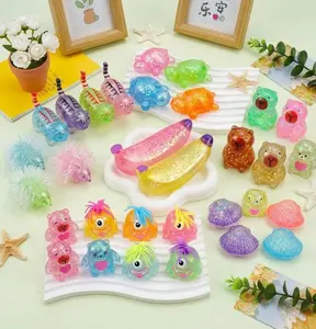 Satisfying Maltose Squishy Stress Relief Toy | Cute Glitter Animal & Fruit Slow Rising Squeeze Toy | Sensory Fidget Toy for Anxiety, ADHD & Office Desk Decor