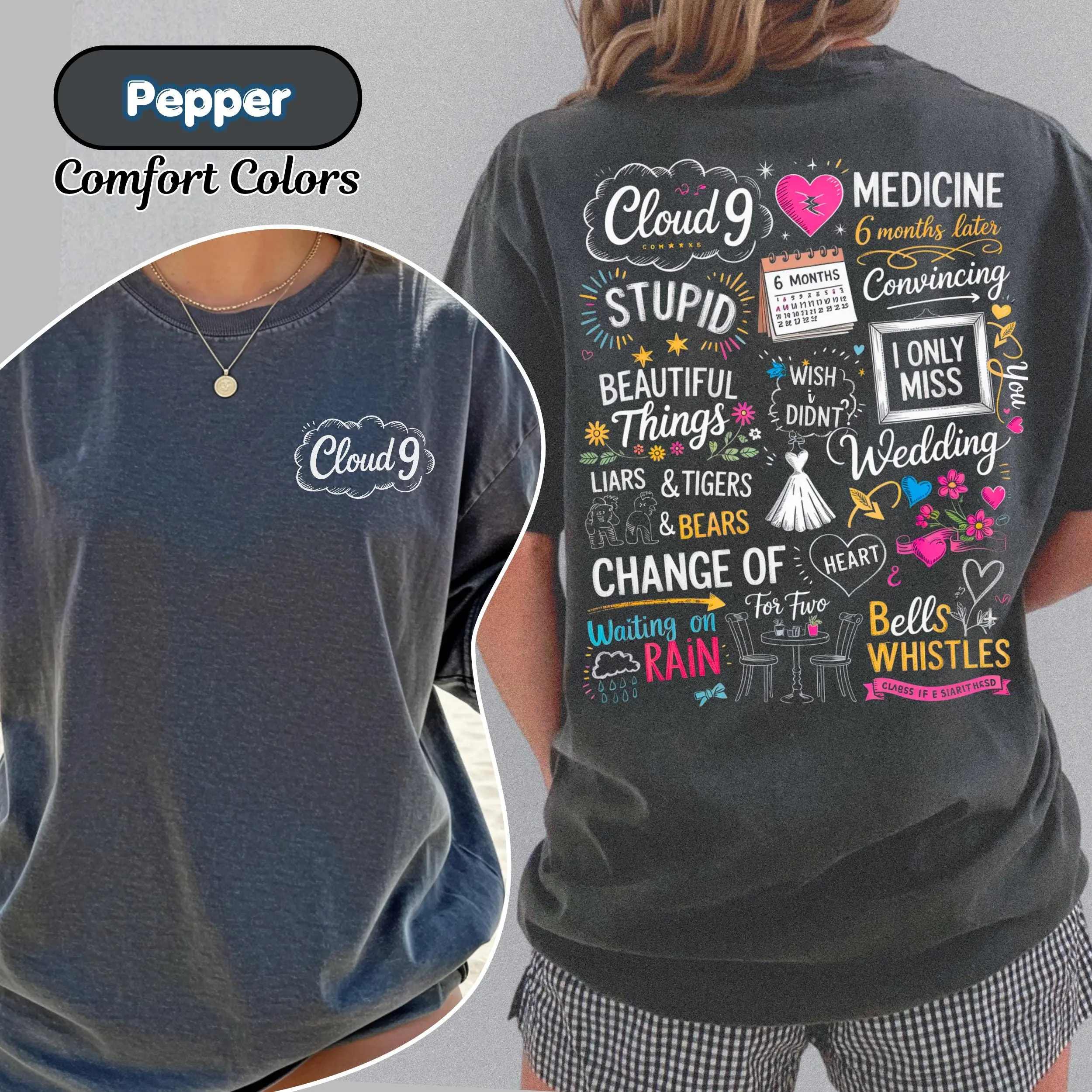 Comfort Colors Cloud 9 2026 Music Shirt, Western Music Fan T-shirt, Vintage Country Concert Tee