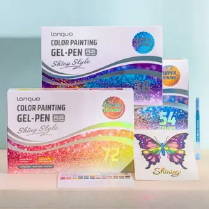 Glitter Neutral Pens, 24-72 Pack Colorful Pens, Art Pen, Suitable for and Paper, 1.0mm Round Tip, Large Capacity Ink, Ideal for Coloring, Writing, Drawing