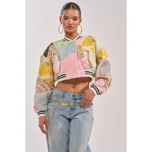 ESTELLE PATCHWORK BOMBER