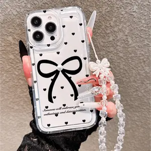 Butterfly Heart Pattern Phone Case, Transparent Full Coverage Tpu, Anti-Drop, Compatible with iPhone 11/12/13/14/15/16/x/XR/11 Pro/12 Pro