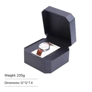 Premium Luxury Watch Box - Sleek Design for Organized Storage & Display - Ideal Gift for Watch Enthusiasts - Dimensions 12x12x7.4 - Enhances Presentation & Adds Elegance