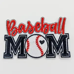 Baseball MOM Embroidered HAT Patch