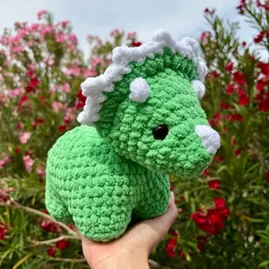 Crochet dinosaur plush