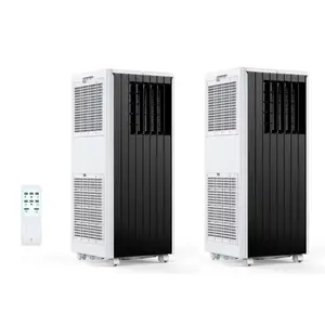 2-Pack 8,000 BTU Portable Air Conditioner, 3-in-1 AC with Cooling, Fan & Dehumidifier, Cools 350 Sq.Ft
