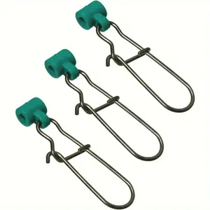 10pcs Stainless Steel Fishing Line Sinker Sliders, Heavy Duty Fishing Connector With Duo-lock Snap, Fishing Accessories