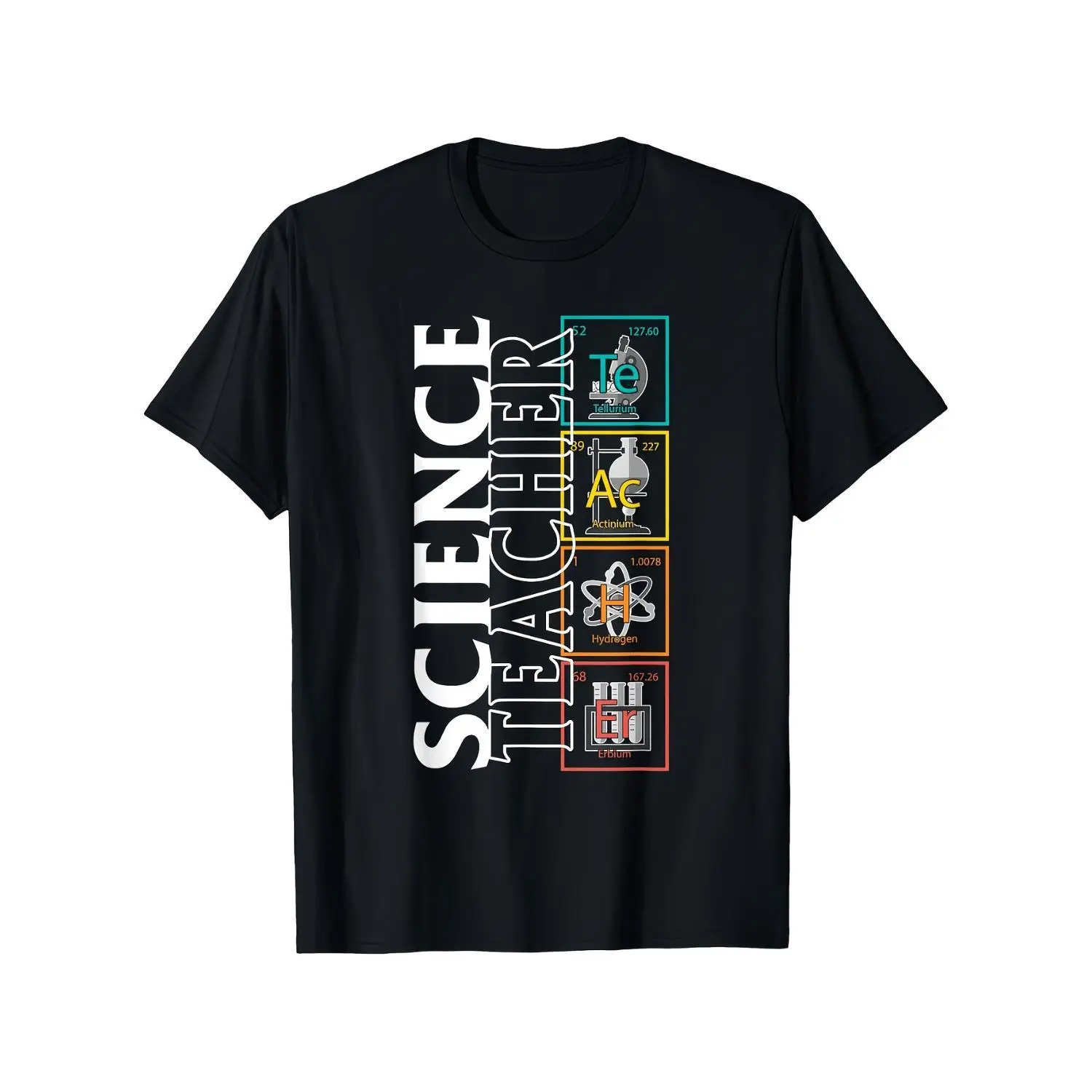 Science Teacher Periodic Element Cotton T-shirt Physics Biology Unisex Outdoor Top