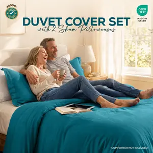 3-Piece Duvet Cover Set with Pillow Shams | Soft Brushed Microfiber, Zipper Closure, Cooling and Breathable, Hotel Luxury, Wrinkle and Fade Resistant, All Season | Utopia Bedding