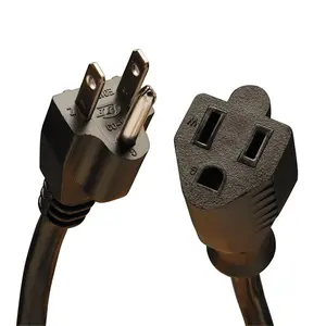 Tripp Lite P024-015 15 ft. Heavy-Duty Power Extension Cord Black
