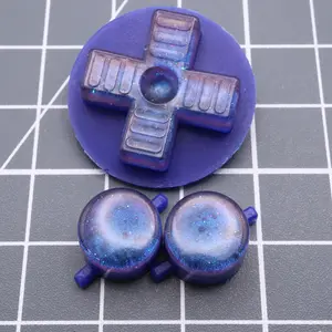 NES Custom Buttons Cosmic Blue