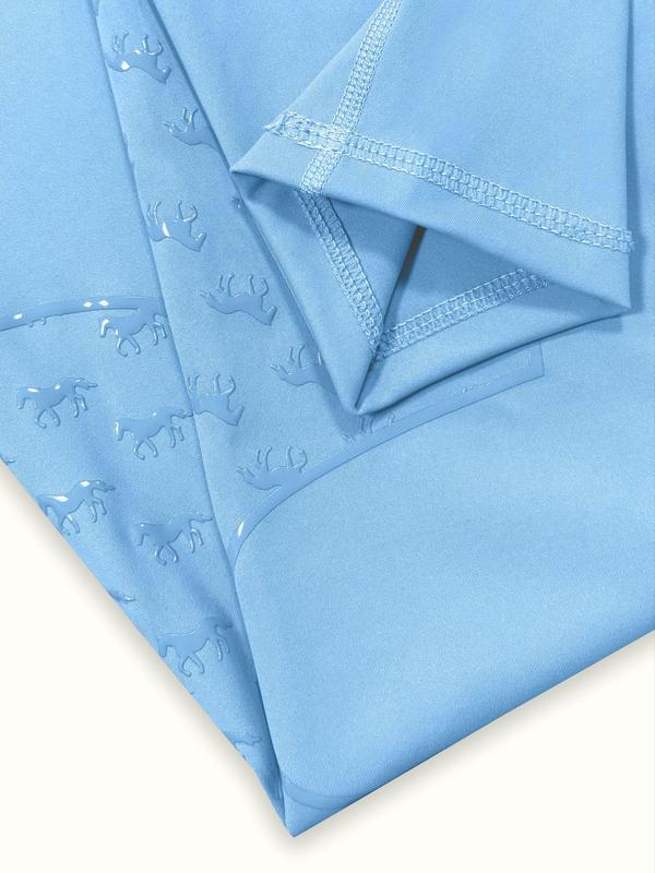 Women's Horse Pattern Pocket Silicone Riding Pants, Lightweight Breathable Comfortable Equestrian Pants, Ladies Sportswear for Riding