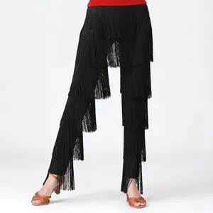 Latin Dance Pants Tassel Dance Pants Bullfight Dance Pants Costumes and Props