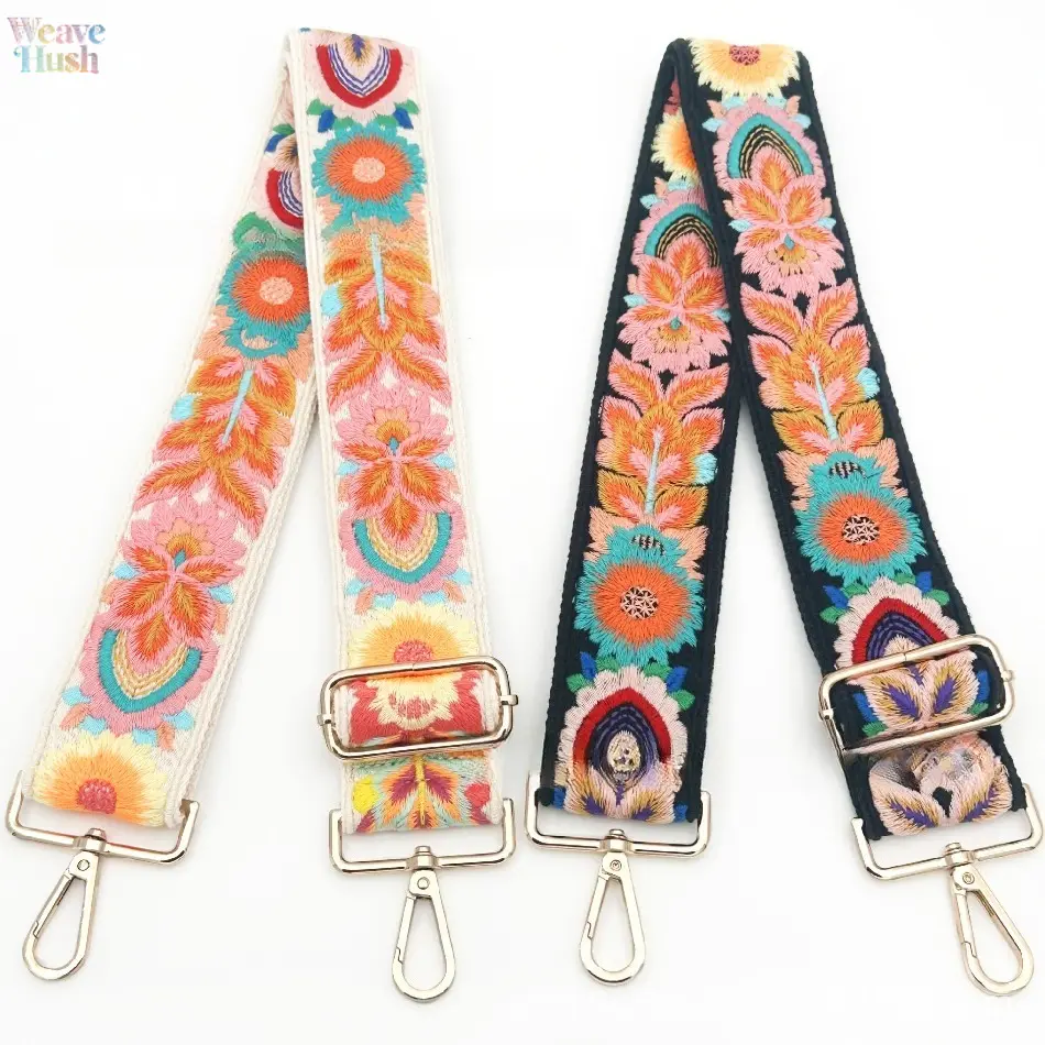 Bag Accessories, Ethnic Style 5cm Wide Lace Shoulder Strap, Bohemian Adjustable Replacement Strap, Durable Extended Bag Strap, Exotic Retro Decorative Strap, Universal Replacement Part for Handbags, Crossbody Bags, Tote Bags & Daily Bag Styling