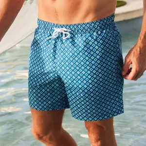 7" Riviera Swim Trunk Blue Coast